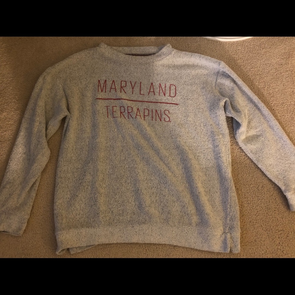 University of Maryland terry cloth sweatshirt